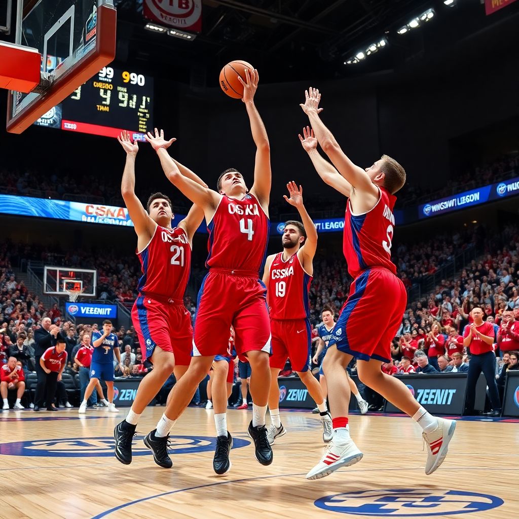 ЦСКА дожал «Зенит» 93:90 и укрепил лидерство в Единой лиге ВТБ