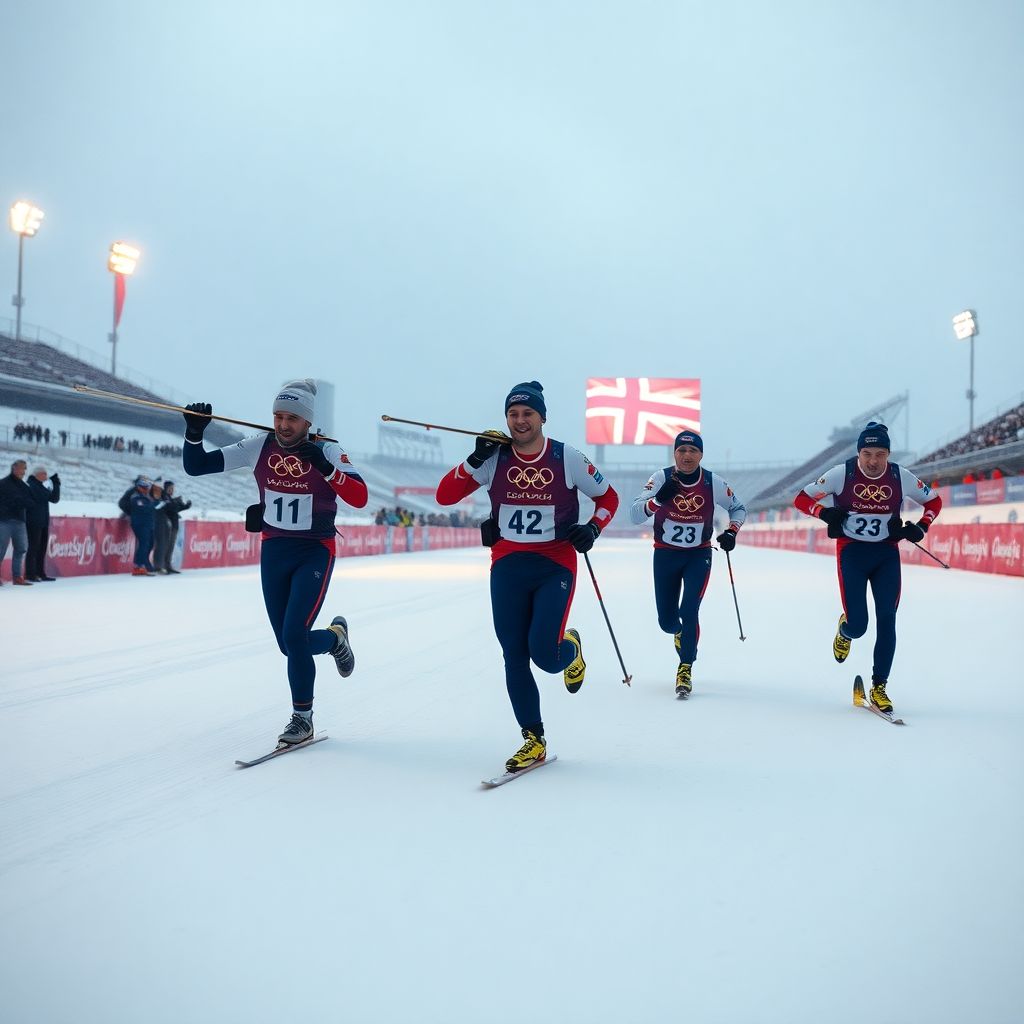 Мужская биатлонная сборная Франции выиграла золото эстафеты Игр‑2026