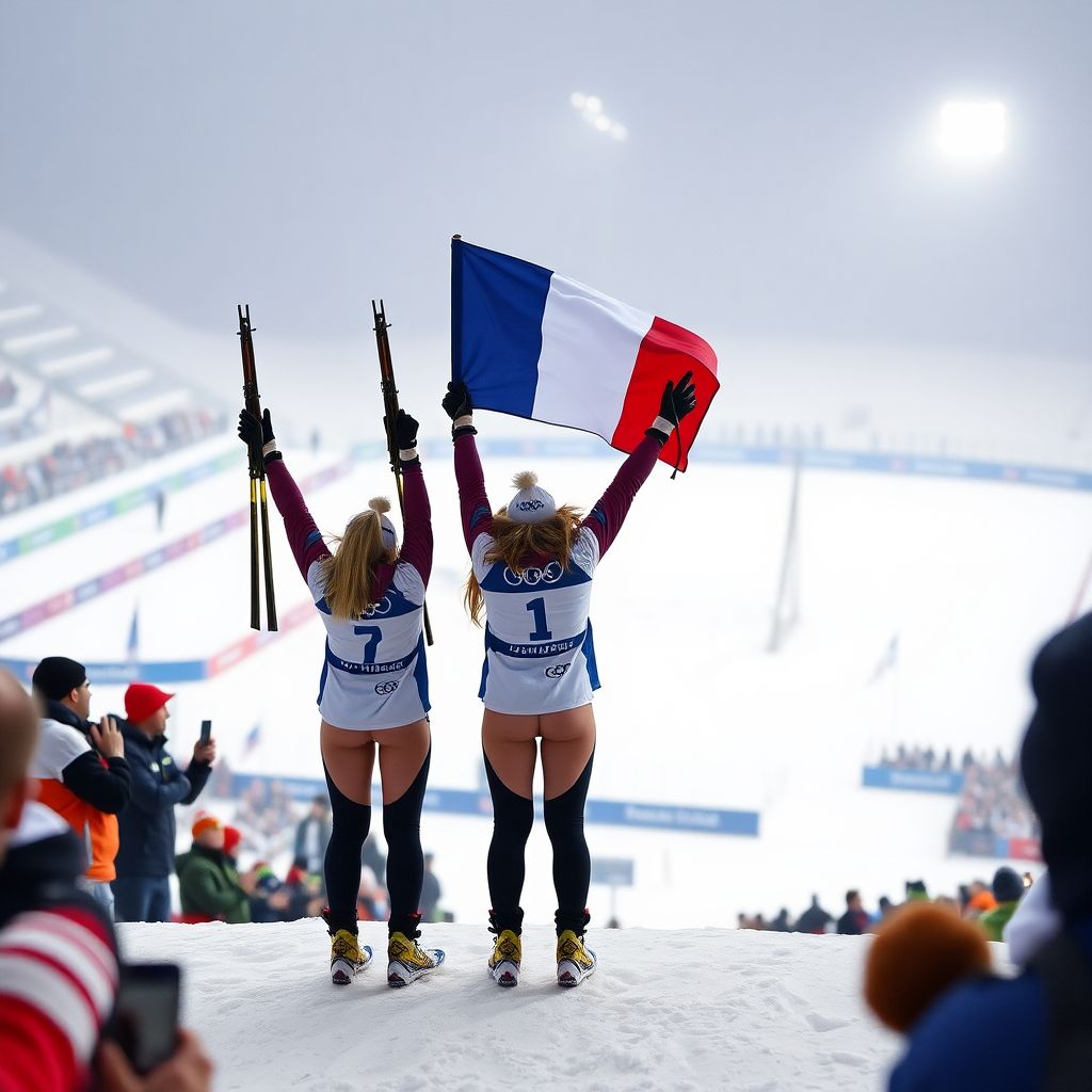Женская сборная Франции по биатлону выиграла эстафету 4×6 км на Олимпиаде 2026